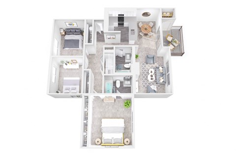 Three Bedroom Two Bath at Cedar Heights, Kirkland, WA